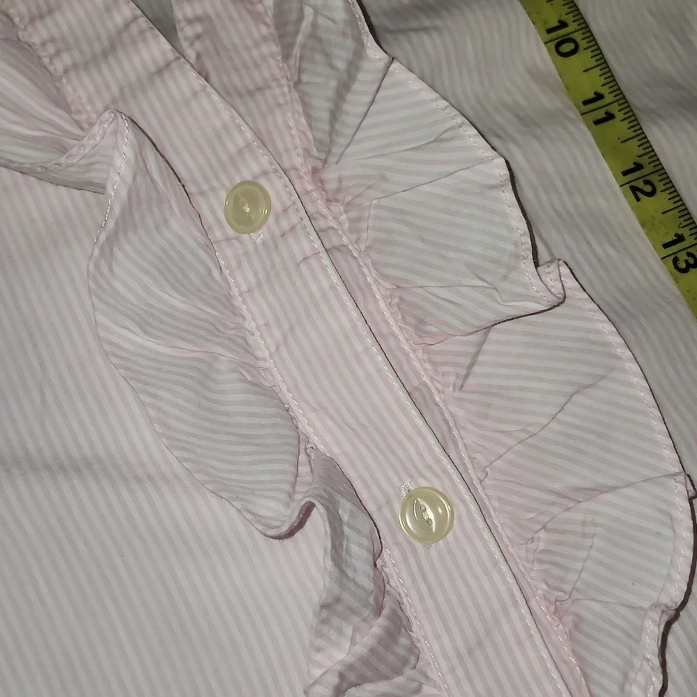 BedHead Classic Night Shirt Fine Cotton Striped Pajamas Large